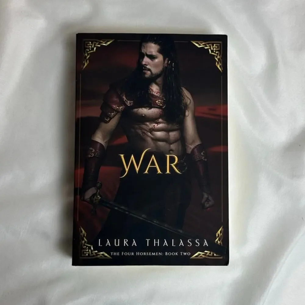 War Laura Thalassa OOP Original Indie Model Cover Paperback Four Horsemen #2